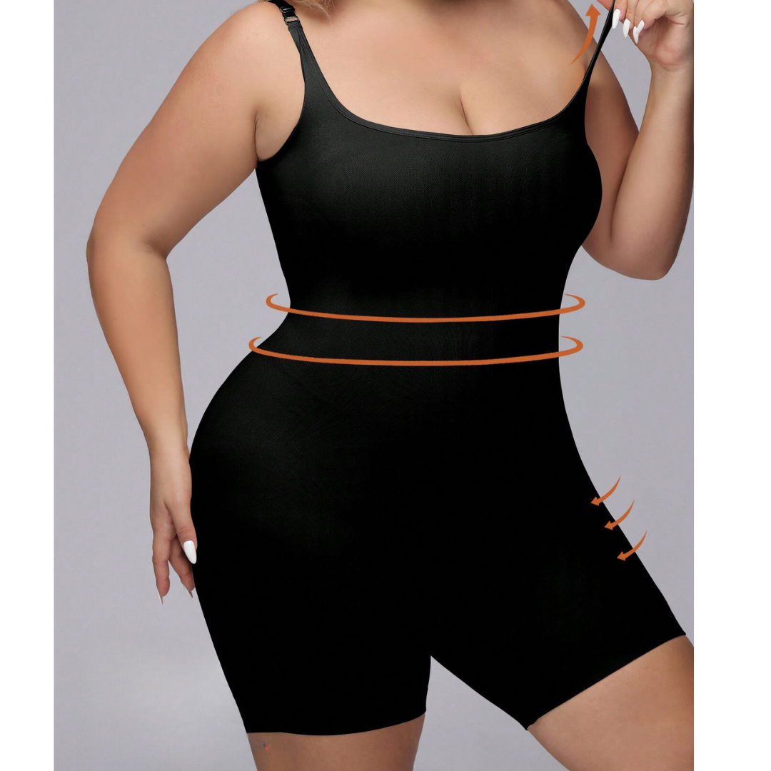 Body Modelador Feminino Plus Size Com Alças Ajustáveis - Frete Grátis