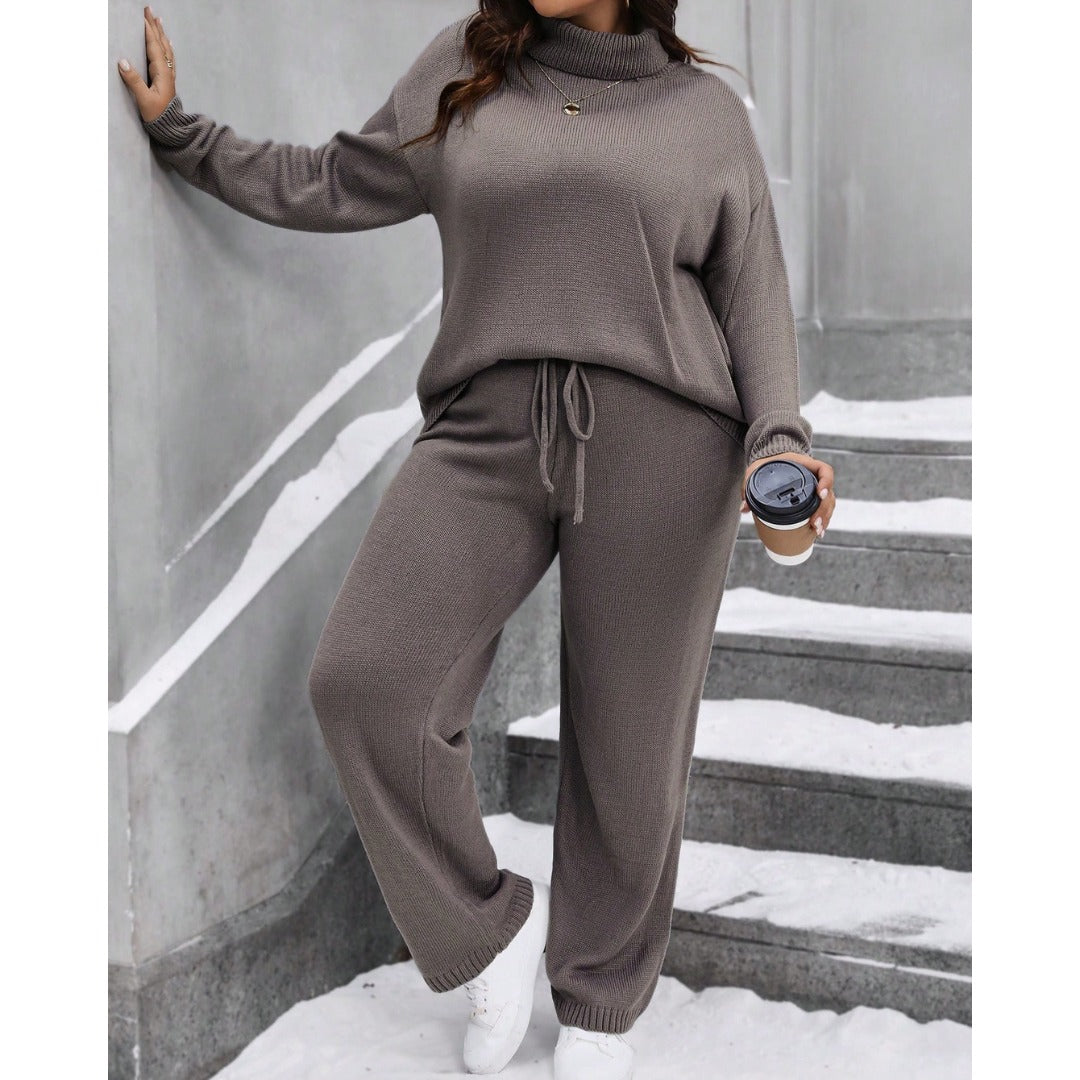 Conjunto Plus Size Feminino Gola Alta Modal - Frete Grátis