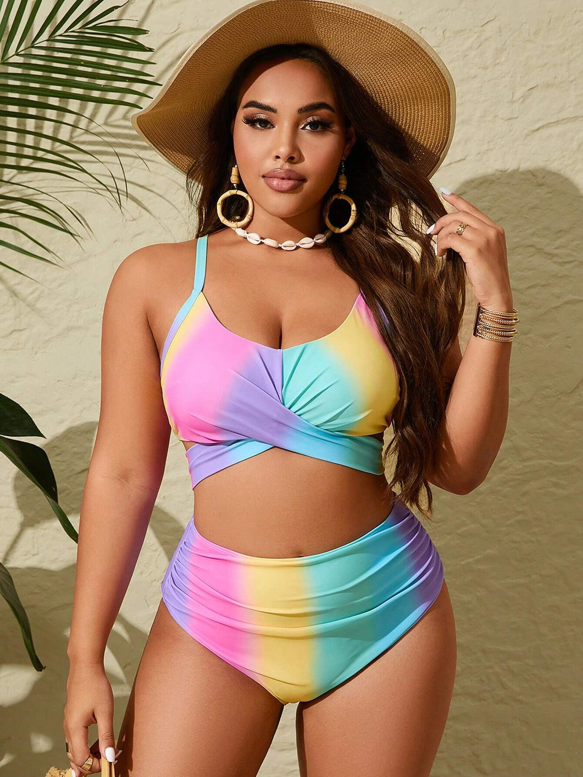 Conjunto de Biquini Plus Size Degradê