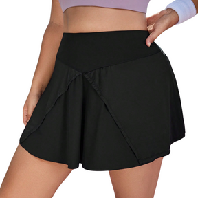 Saia Fitness Plus Size Rodada Preto - Frete Grátis