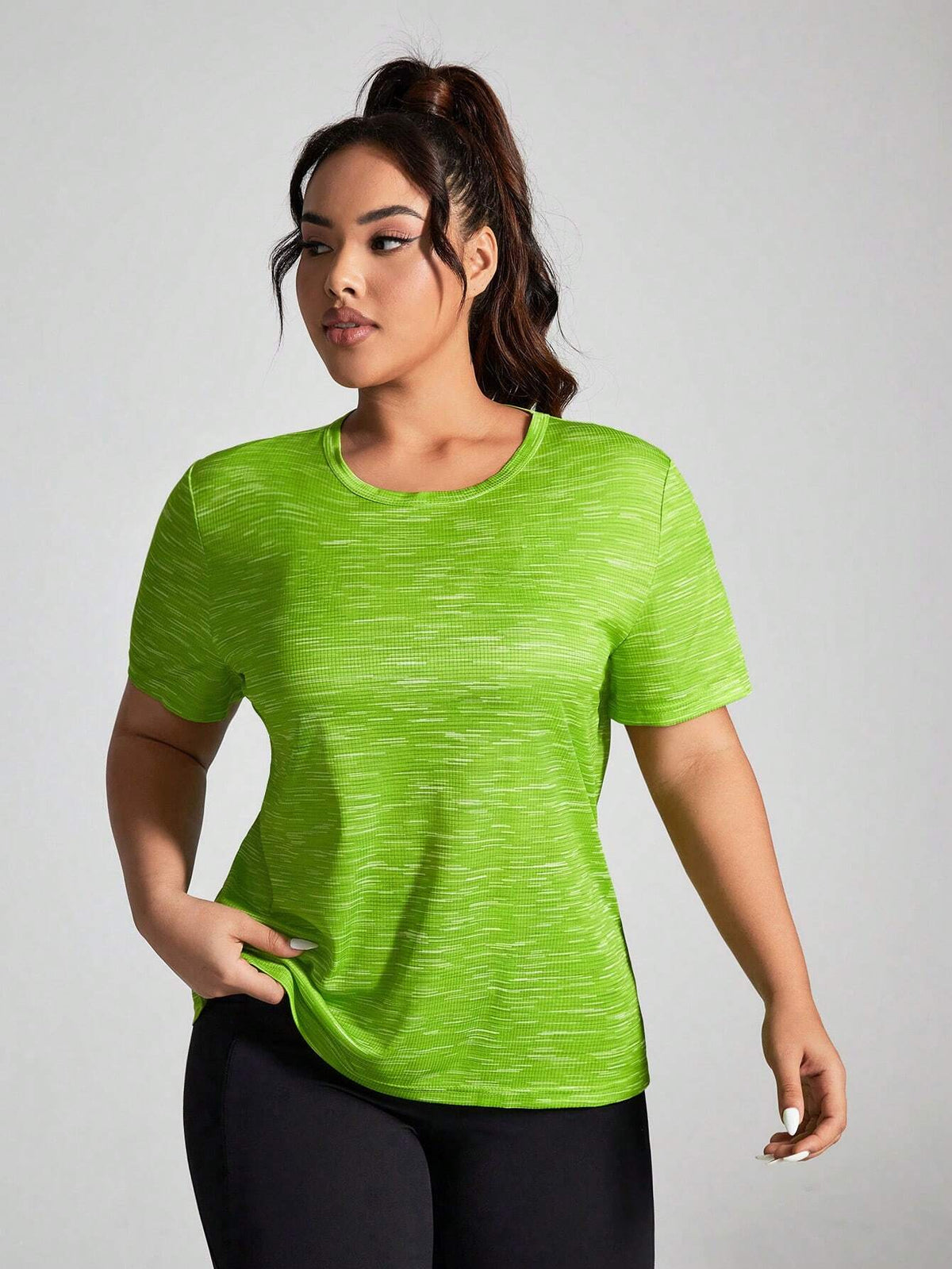 Camiseta Esportiva De Secagem Rápida - Plus Size
