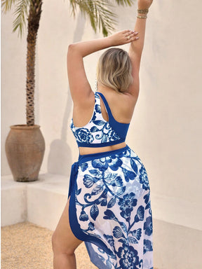 Conjunto de Maiô e Saia de Praia Oasis - Plus Size